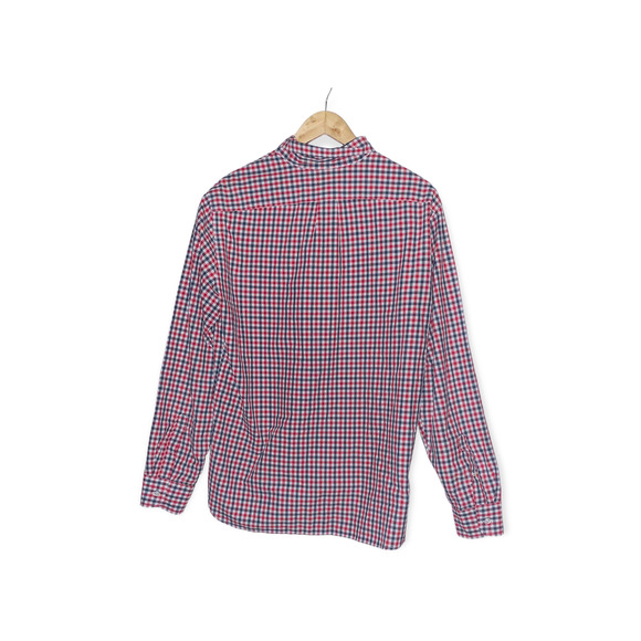 J Crew Mens Checkered Shirt L 100% Cotton Long Sleeve Casual Dress Button Down - Picture 2 of 7